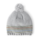 Bonnet à Pompon Rayé Garçon Carter's - Gris