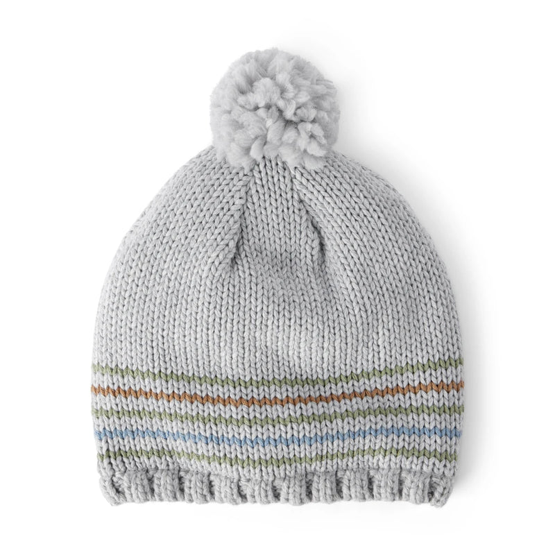 Bonnet à Pompon Rayé Garçon Carter's - Gris