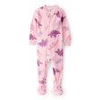Pyjama 1 Pièce DreamPlush Dinosaure Fille Carter's - Rose