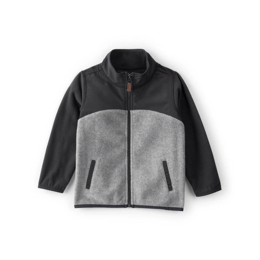 Blouson Zippé à Manches Longues Garçon Carter's - Gris & Noir