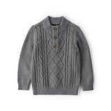 Pull Torsadé à Manches Longues Garçon OshKosh - Gris