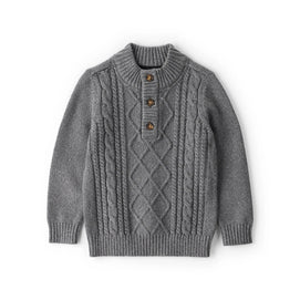 Pull Torsadé à Manches Longues Garçon OshKosh - Gris