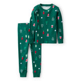 Pyjama 2 Pièces en Coton Sapins de Noël Carter's - Vert