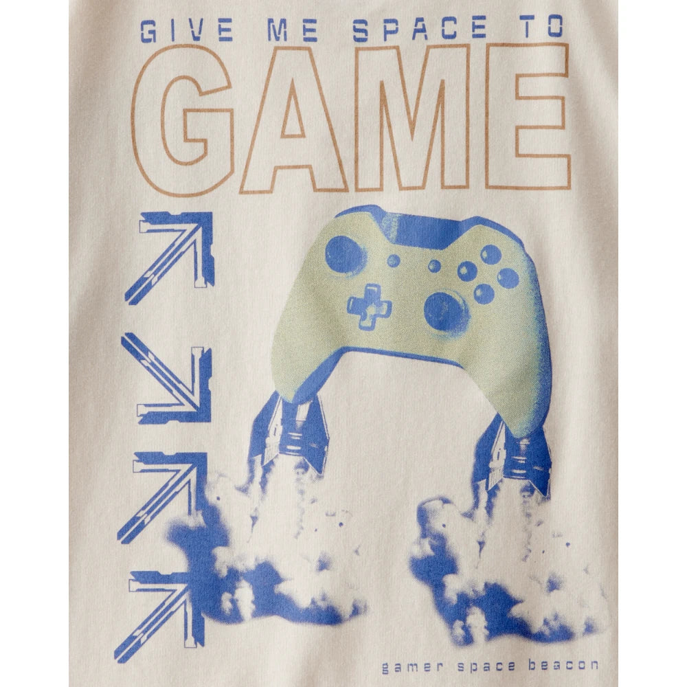 T-shirt Gaming Garçon Carter's - Crème