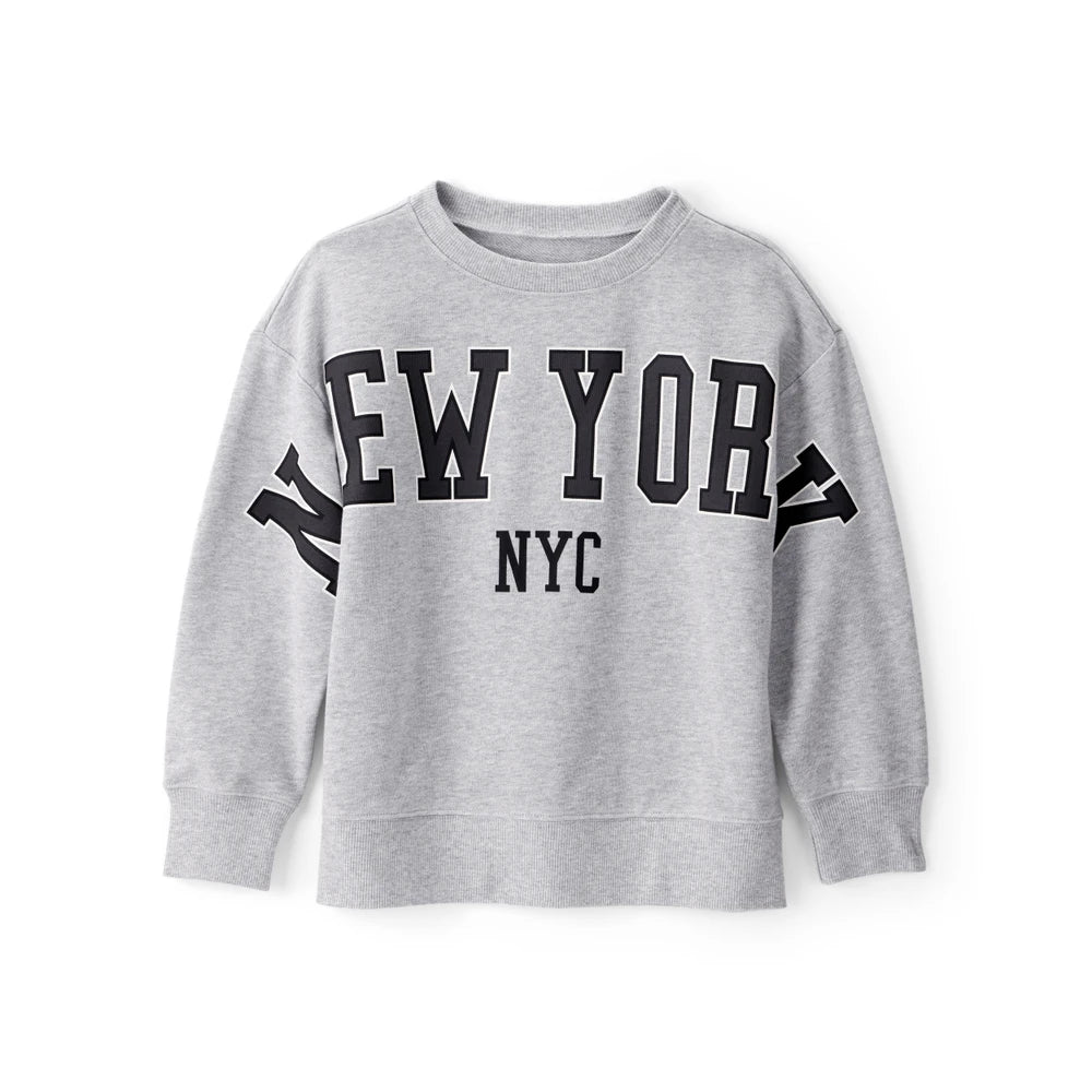 Sweat New York Garçon Carter's - Gris Chiné