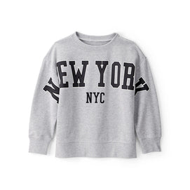 Sweat New York Garçon Carter's - Gris Chiné