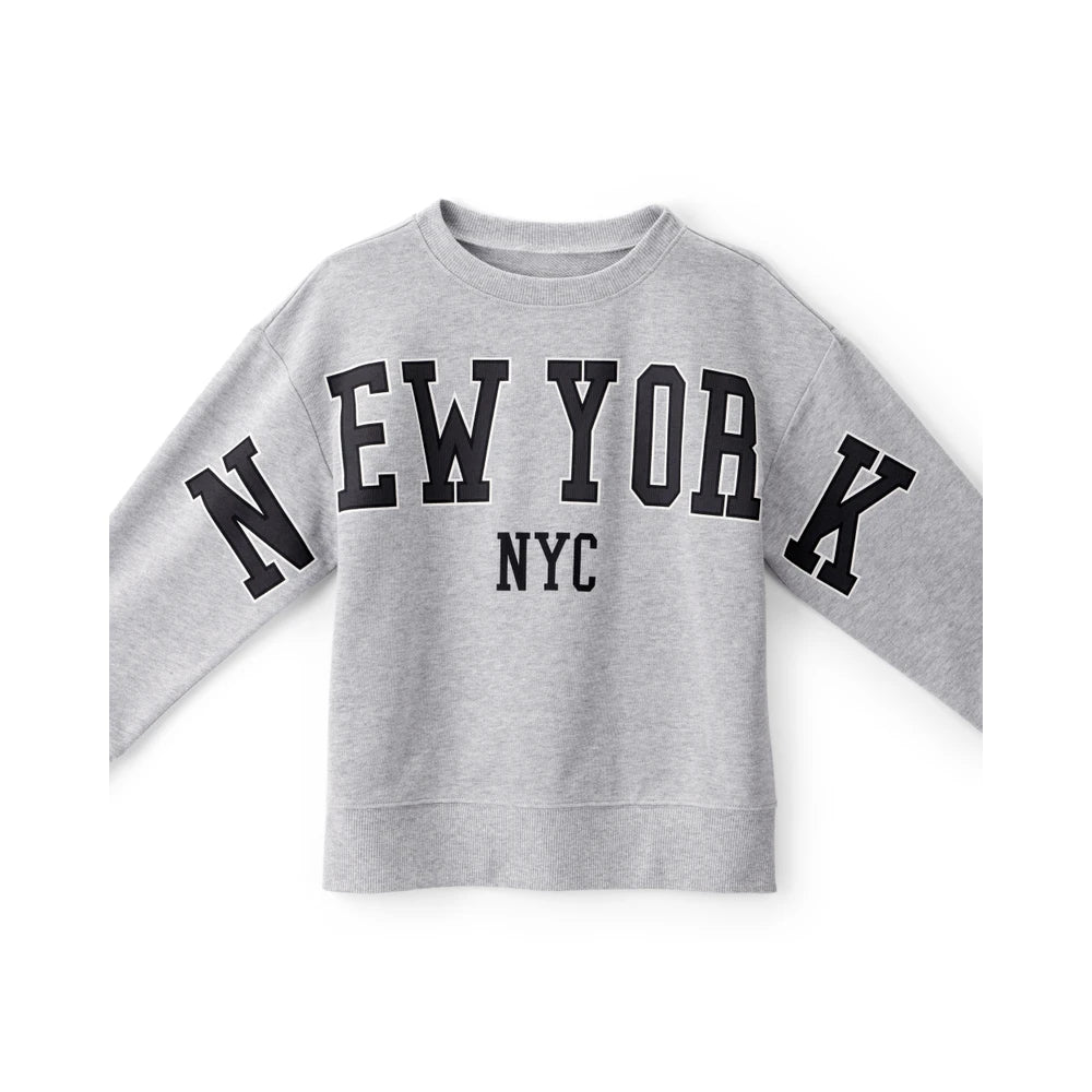 Sweat New York Garçon Carter's - Gris Chiné