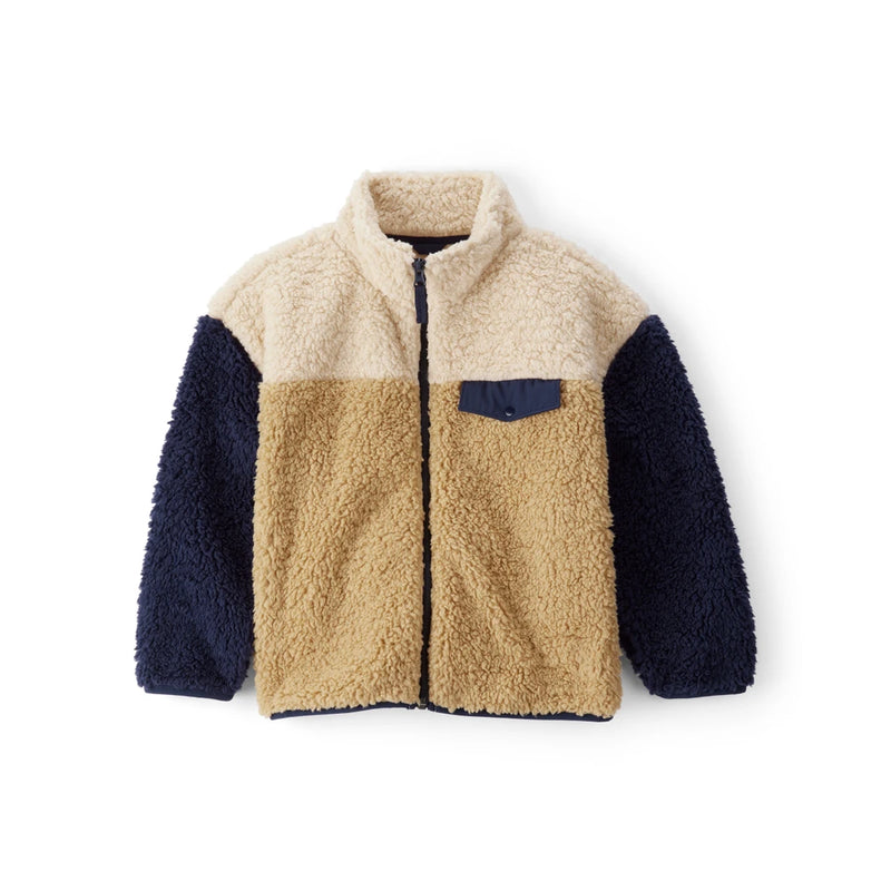 Veste Zippée en Sherpa Garçon Carter's - Crème & Marine