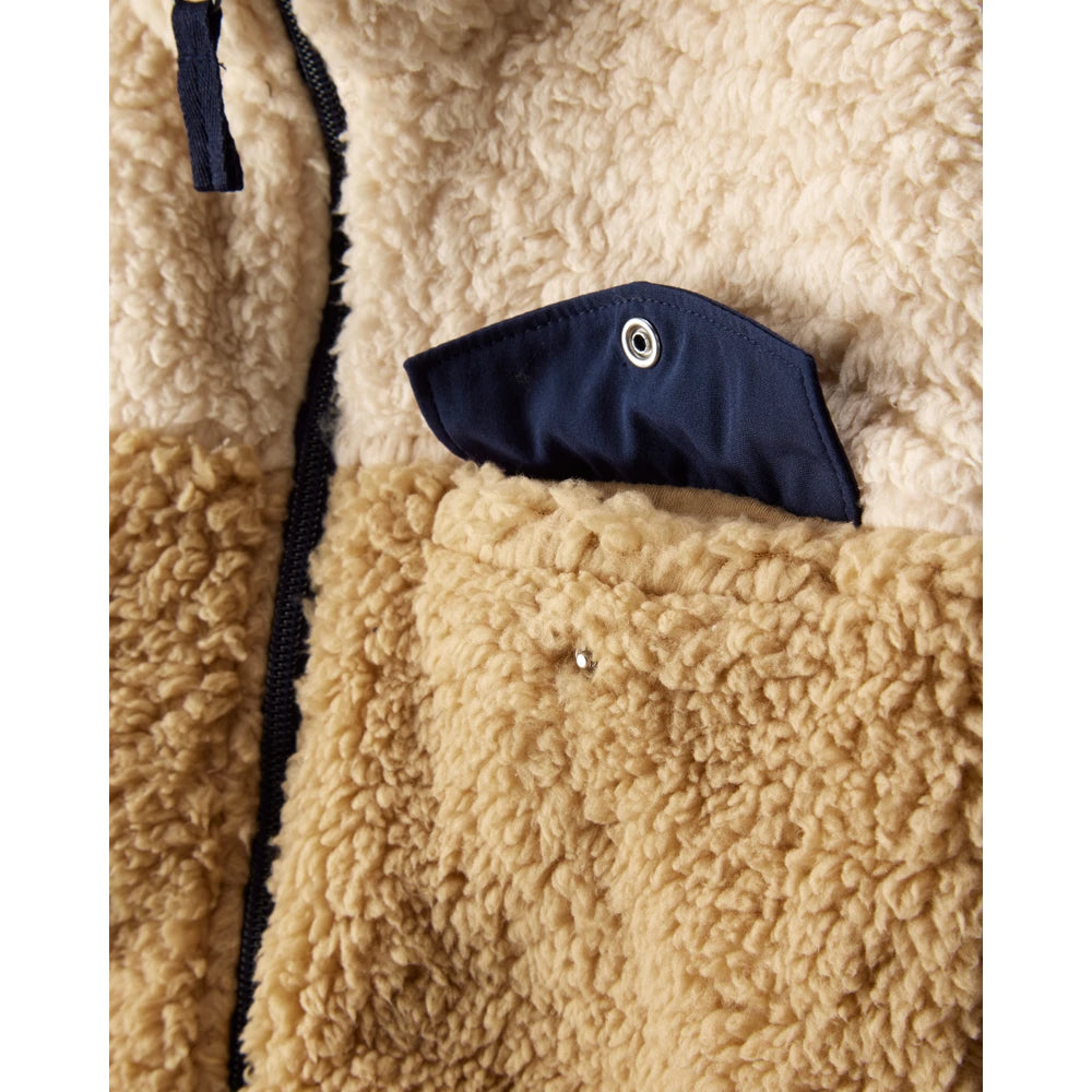 Veste Zippée en Sherpa Garçon Carter's - Crème & Marine