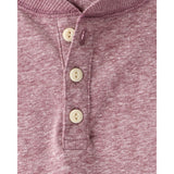 T-shirt Henley à Manches Longues Garçon OshKosh - Rouge