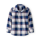 Chemise à Carreaux à Manches Longues Garçon OshKosh - Bleu