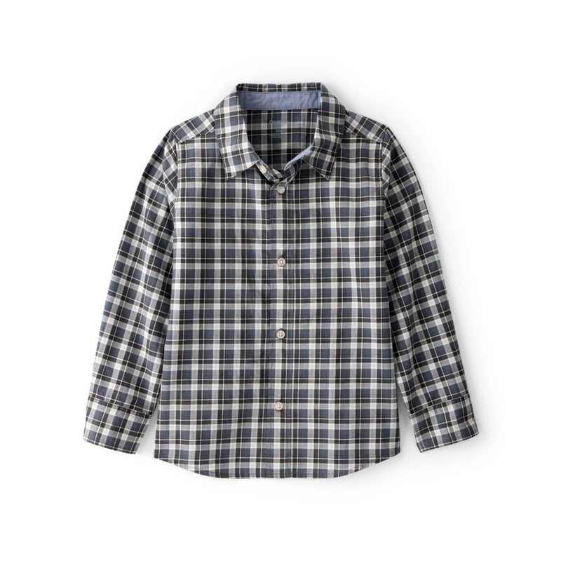 Chemise à Carreaux à Manches Longues Garçon OshKosh - Gris