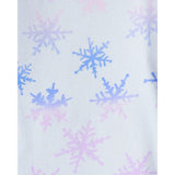 Pyjama 4 Pièces en Coton Flocons de Neige Fille Carter's - Bleu