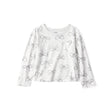 T-shirt à Manches Longues Nœuds Fille Carter's - Gris