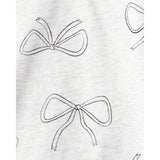T-shirt à Manches Longues Nœuds Fille Carter's - Gris