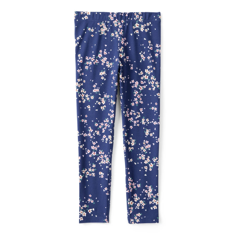 Legging Fleuri en Coton Fille Carter's - Bleu Marine