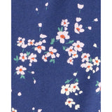 Legging Fleuri en Coton Fille Carter's - Bleu Marine