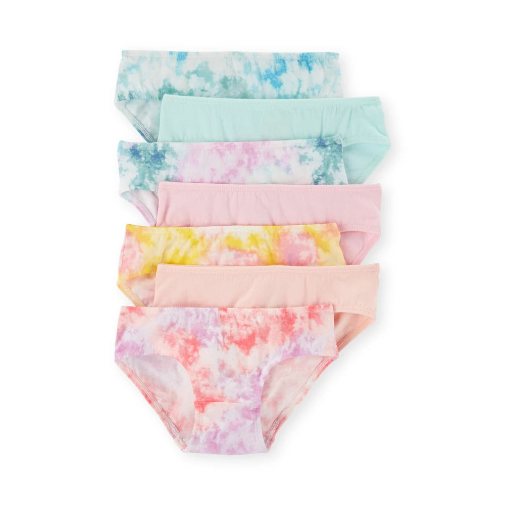 Lot de 7 Culottes Tie-Dye Fille Carter's - Rose & Bleu