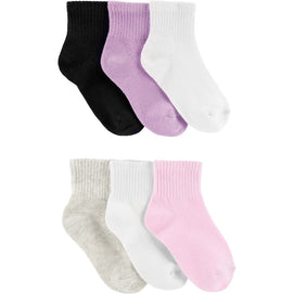 Lot de 6 Paires de Socquettes Unies Fille Carter's - Multi