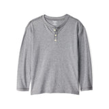 T-shirt Henley à Manches Longues Garçon OshKosh - Gris Chiné