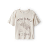 T-shirt à Manches Courtes Imprimé Rodéo Garçon OshKosh - Ivoire