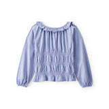 Haut à Volants à Manches Longues Fille OshKosh - Bleu
