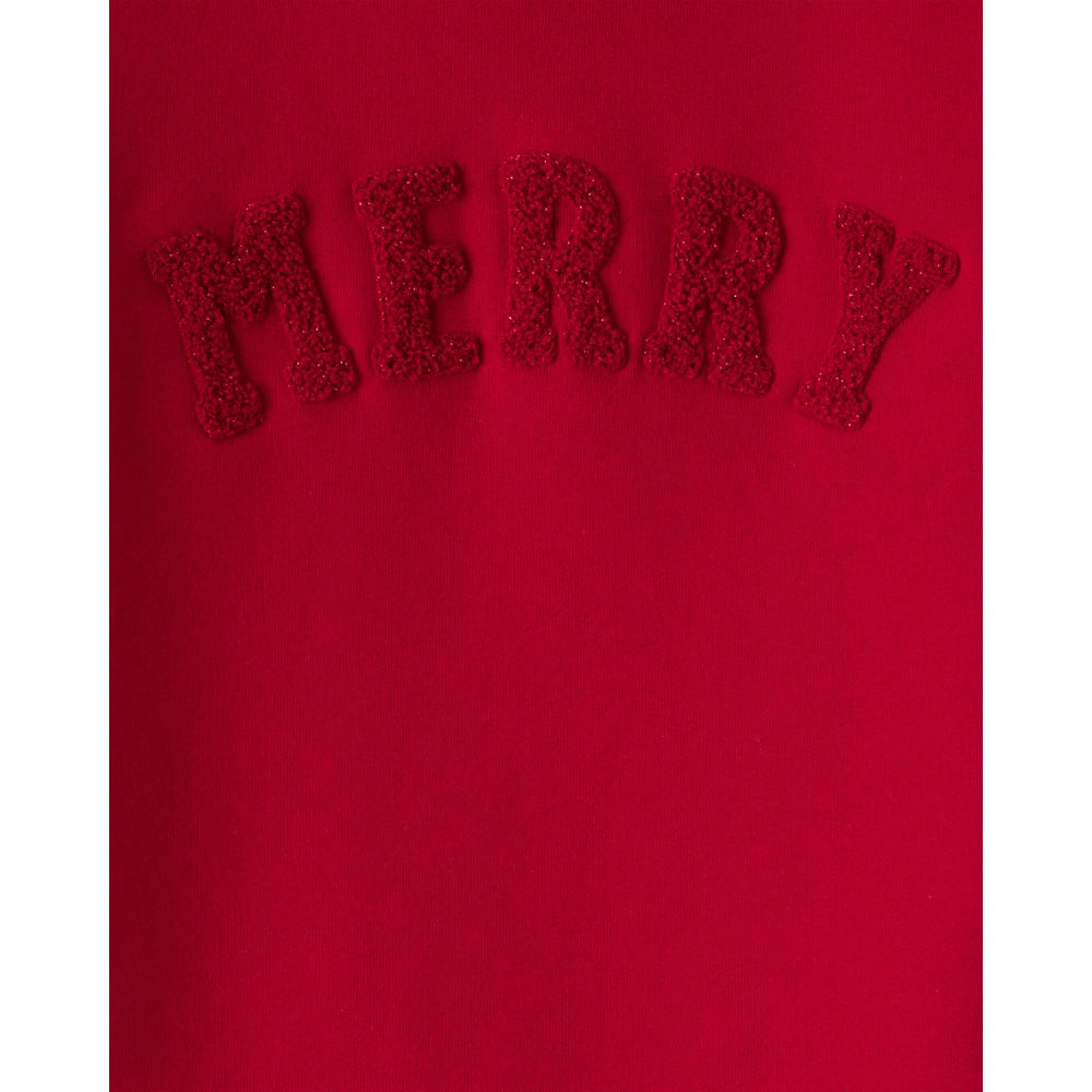Sweat Joyeux Noël Fille Carter's - Rouge