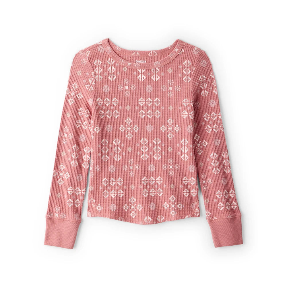 T-shirt Imprimé à Manches Longues Fille OshKosh - Rose