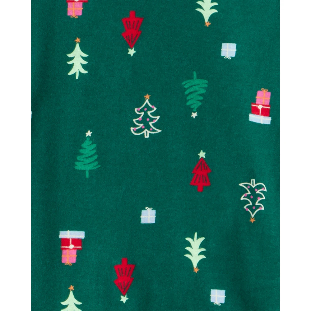 Pyjama 2 Pièces en Coton Sapins de Noël Carter's - Vert