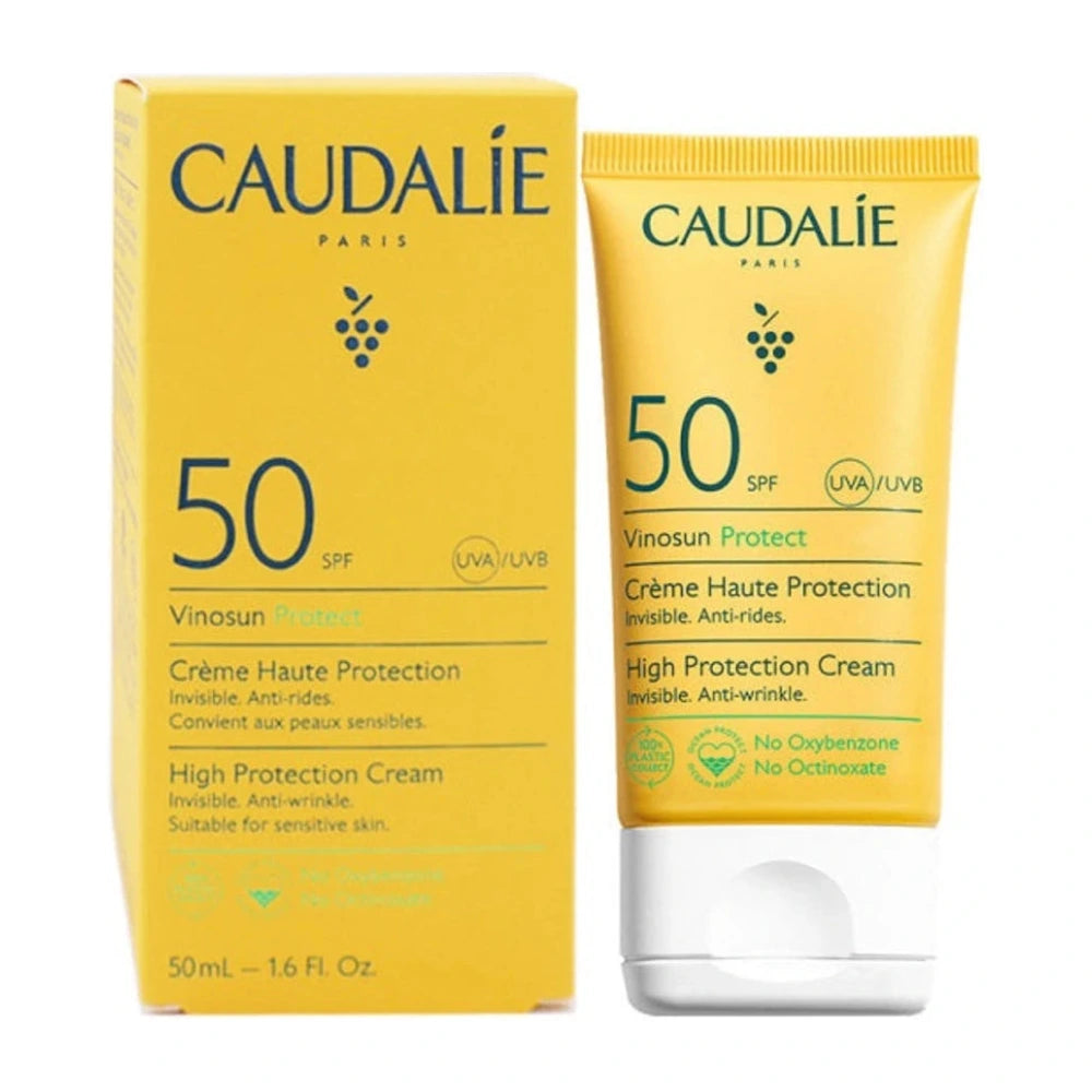 Caudalie Vinosun Protect Crème SPF50+ Anti-Rides 50 ml, tube