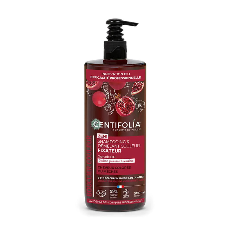 Centifolia Shampoing Démêlant Couleur Fixateur 2-en-1 - 500ml