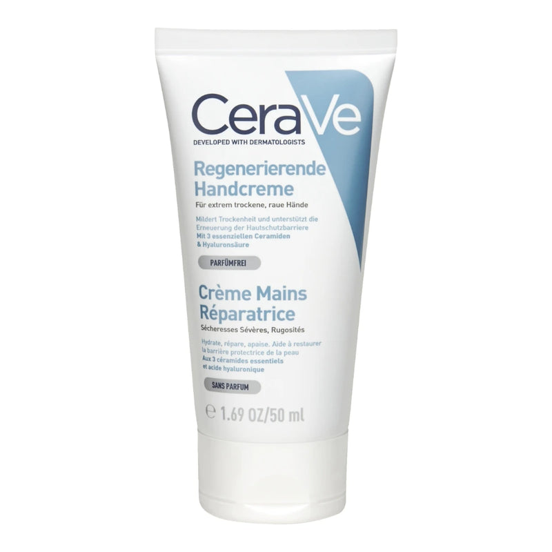 CeraVe Crème Réparatrice Mains Sèches et Abîmées – 50 ml