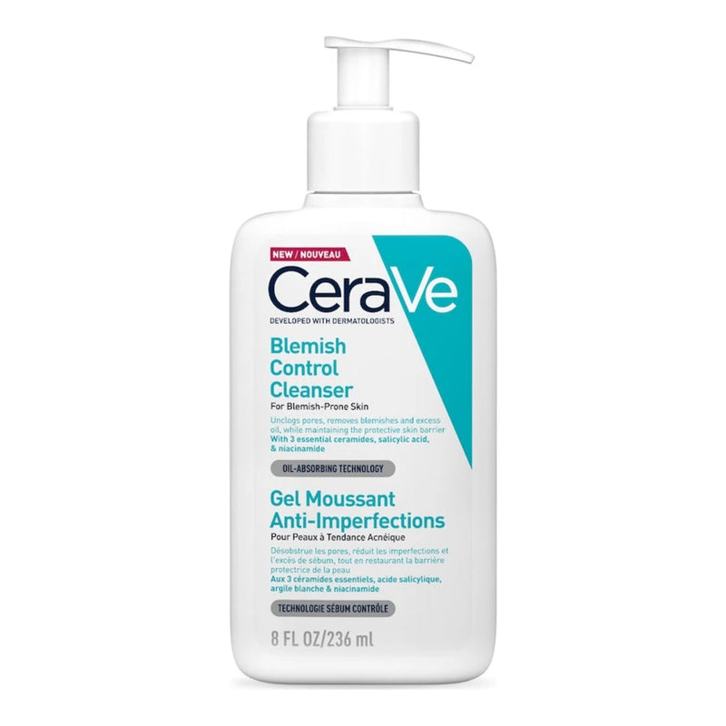 CeraVe Gel Moussant Anti-Imperfections Peau Grasse à Tendance Acnéique – 236 ml