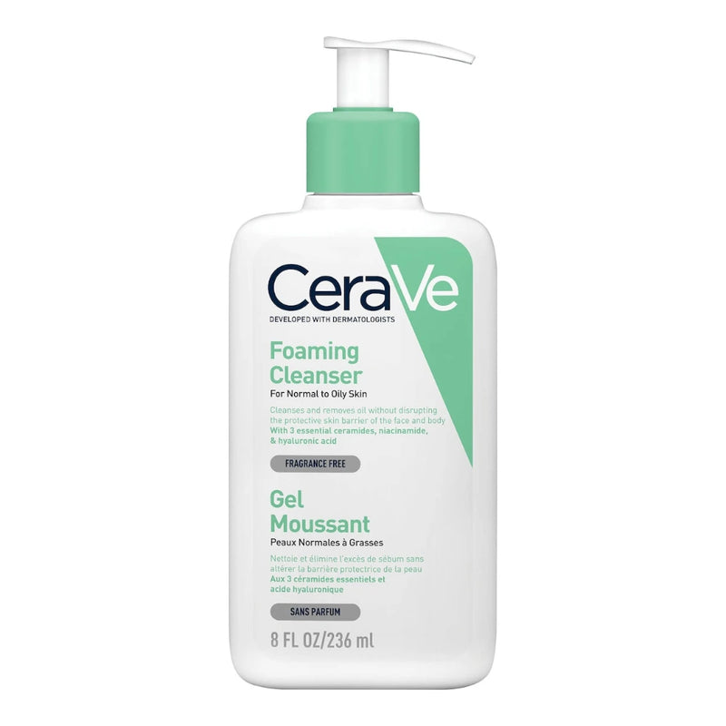 CeraVe Gel Moussant Nettoyant Peau Normale à Grasse 236 ml