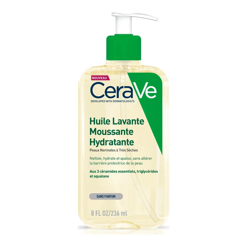 CeraVe Huile Lavante Moussante Hydratante Peau Très Sèche à Atopique 236 ml