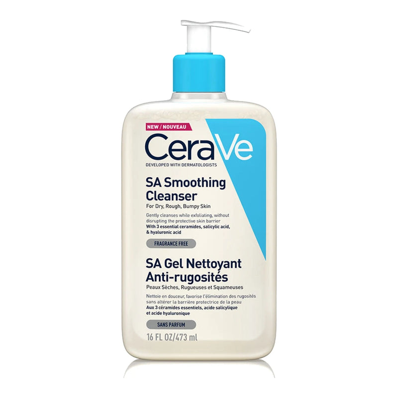CeraVe SA Gel Nettoyant Anti-Rugosités | Peau Sèche Et Rugueuse | 473ml