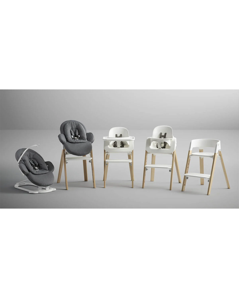 Stokke Chaise Steps - Blanc / Naturel