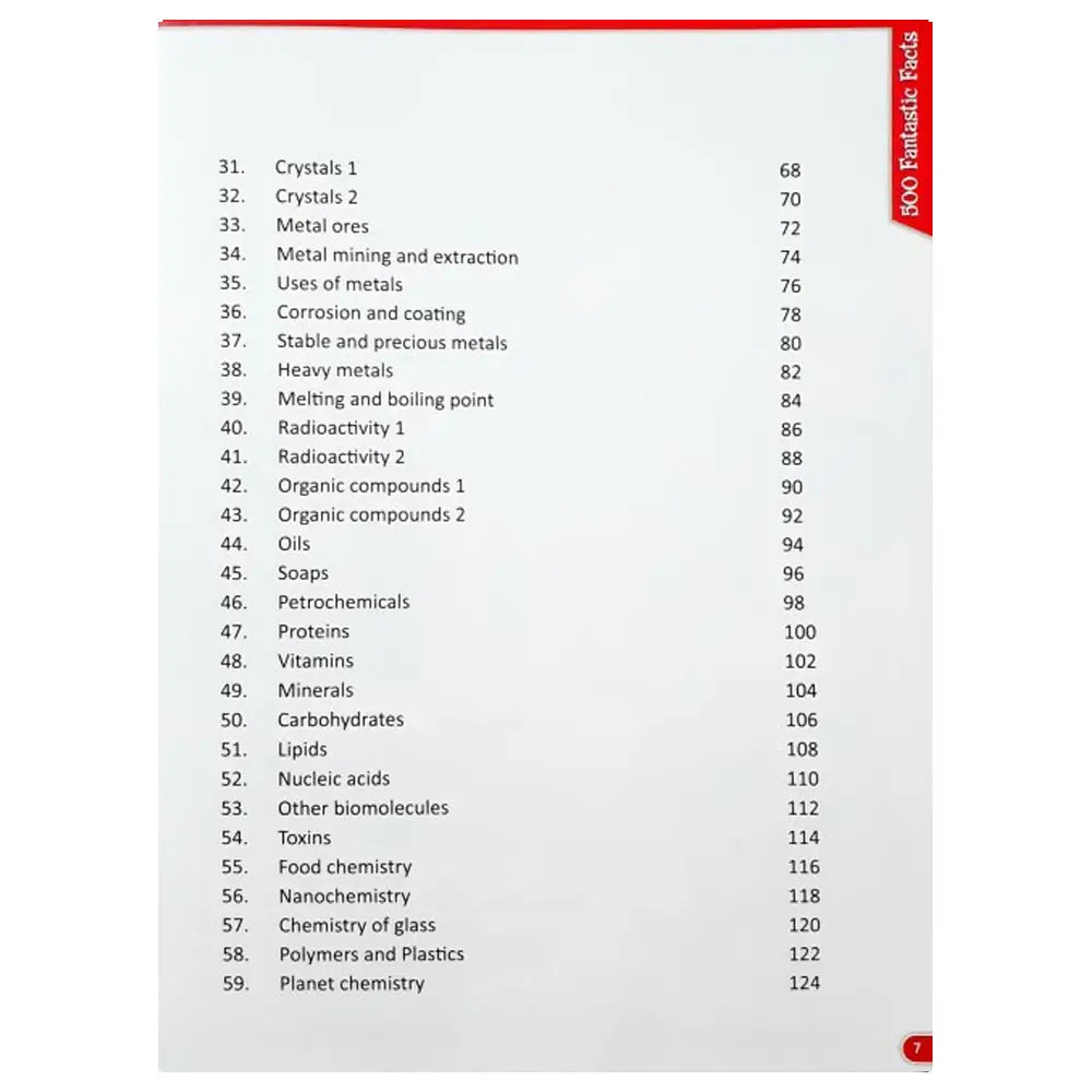 500 hechos fantásticos - Química