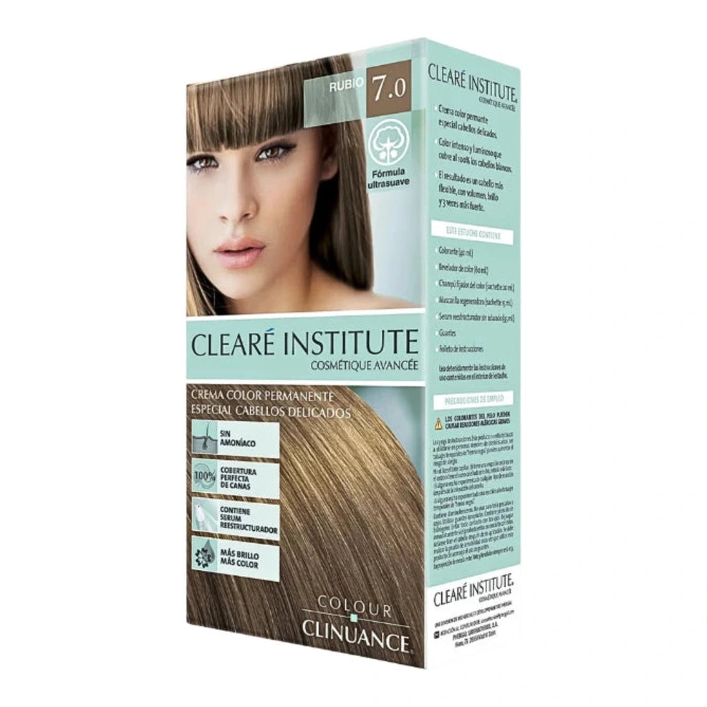 Clearé Institute coloration Colour Clinuance 7.0 170 ml – emballage