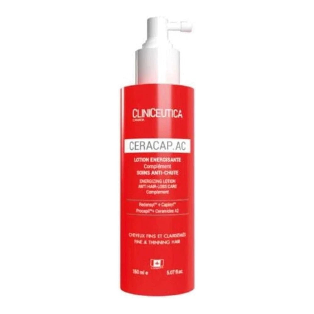 Cliniceutica Ceracap AC lotion énergisante 150 ml – flacon vu de face