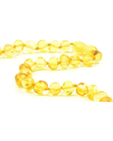 Collier Ambre avec Certificat d'authenticité pour bébé - Jaune