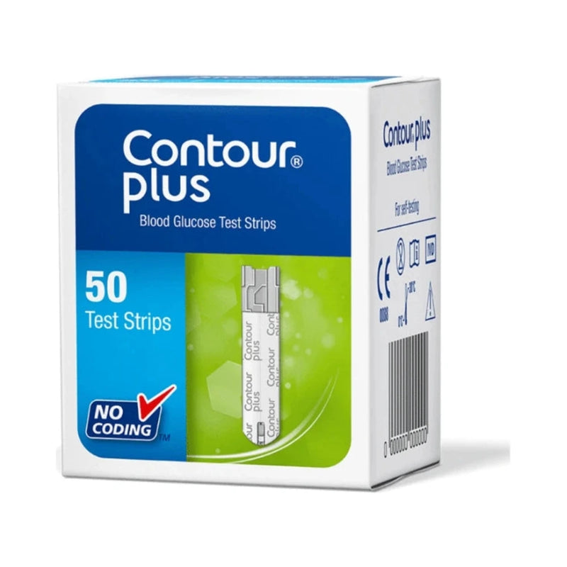 Contour Plus شرائط قياس السكر 50 شريطة