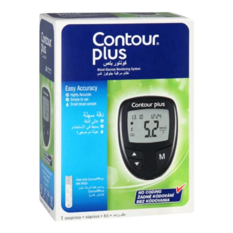 Contour Plus Kit طقم جهاز قياس السكر
