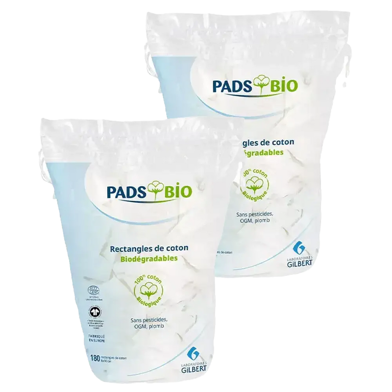 Gilbert Lot de 2 Coton Pads Bio (180x2)