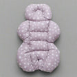 Coussin de poussette BébéYo - Étoiles blanc sur rose