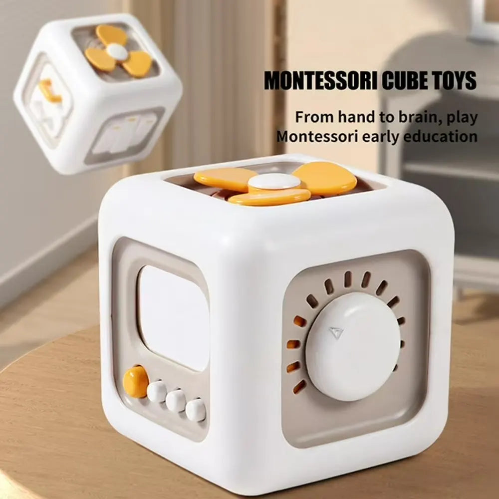 Cube de Motricité Éducatif Montessori  6en1  - 12M+
