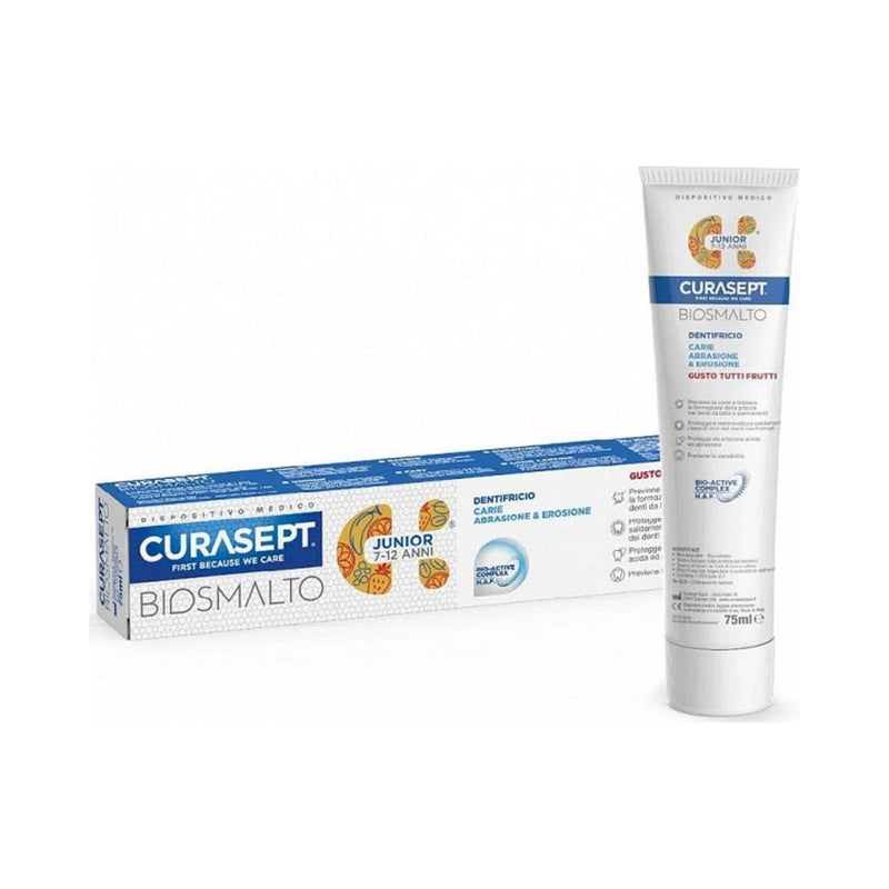 Curasept Biosmalt Junior Toothpaste All Fruits 7-12 Years - 75ml
