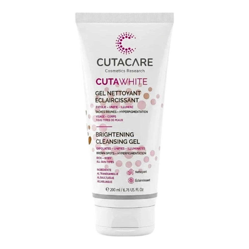 Cutacare Cutawhite Gel Nettoyant Éclaircissant 200 ml – flacon