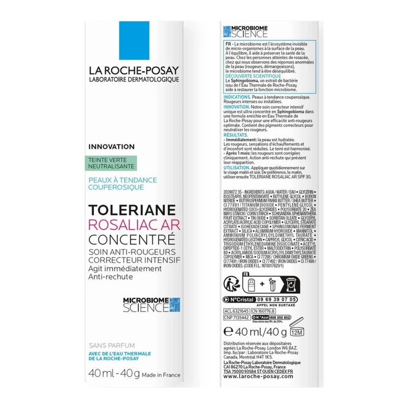 لاروش بوزاي Toleriane Rosaliac AR مركز مكثف مضاد للاحمرار – 40 مل