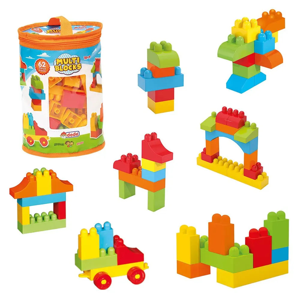 Dede Blocs Multi 62 Pièces - 12-36M